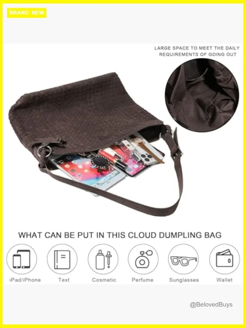 Slouchy Suede Hobo Bag - Top Handle Shoulder Crossbody Tote for Work Travel